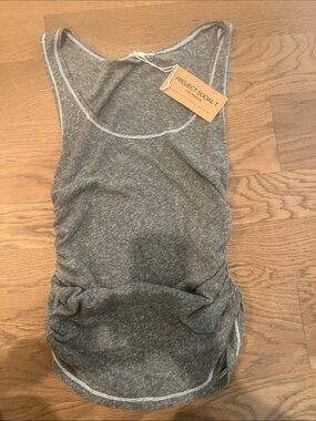 Project Social T Heather Gray Ruched Tank